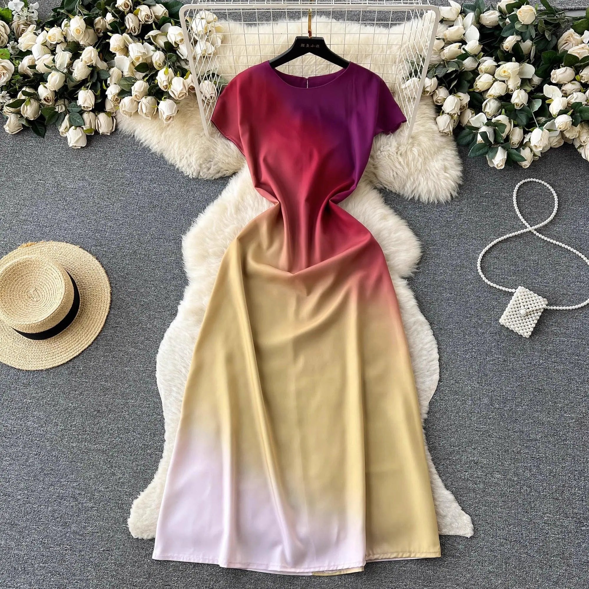 Kashmira Summer High Grade Gradient Dress - 24th Spoke Kashmira Summer High Grade Gradient Dress - 24th Spoke
