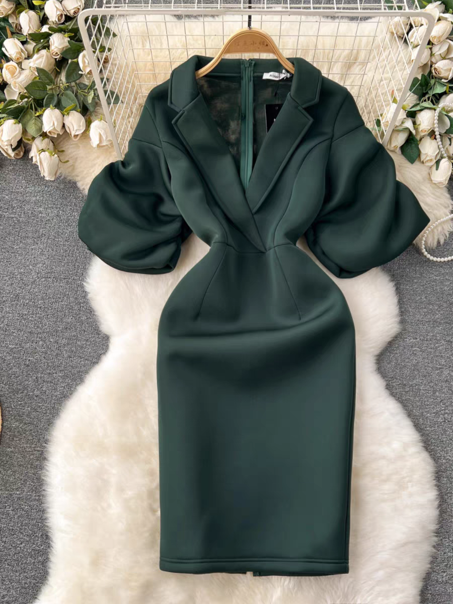 Summer Office Party Dresses: Stylish Attire for Professional Celebrations 4Xl / Dark Green Summer Office Party Dresses: Stylish Attire for Professional Celebrations 4Xl / Dark Green