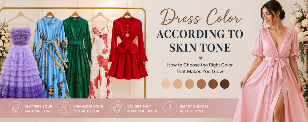 How to Choose the Right Dress Color According to Skin Tone