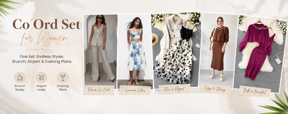 How to Style a Co Ord Set for Women for Brunch, Airport Looks & Evening Plans