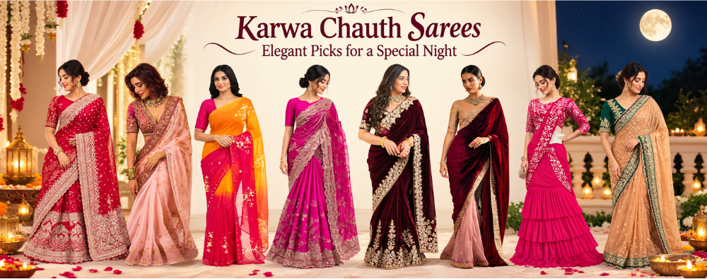 Karwa Chauth Sarees: Elegant Picks for a Special Night