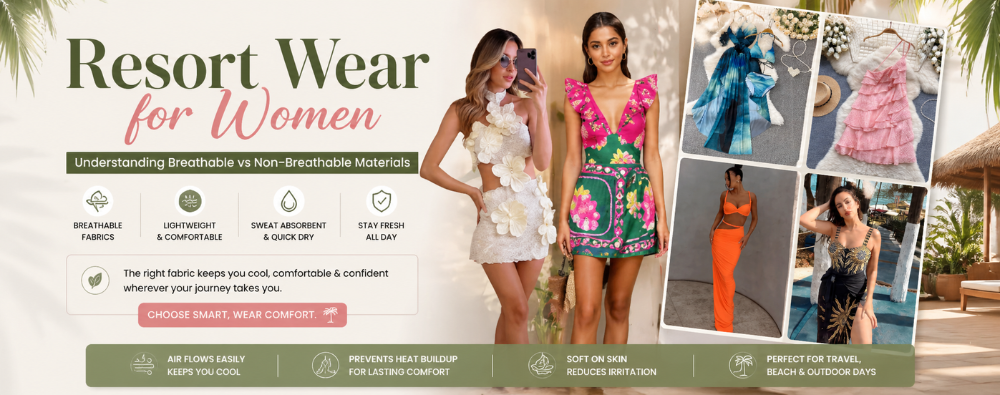 Resort Wear for Women: Understanding Breathable vs Non-Breathable Materials
