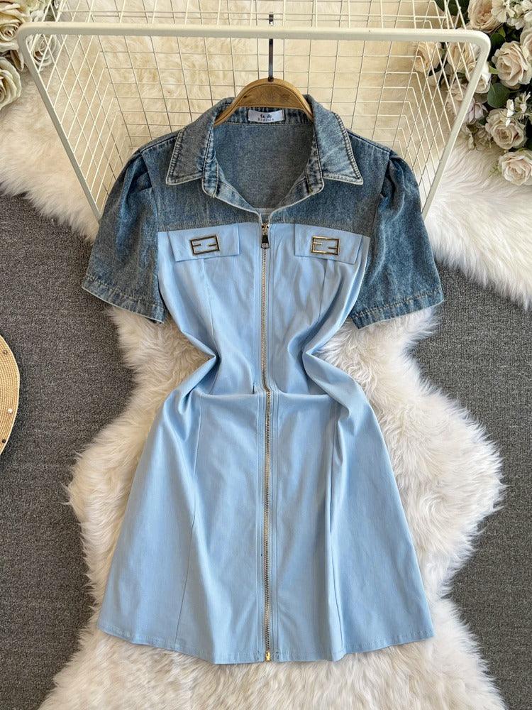 Jessica Summer Denim A Line Dress - 24th Spoke