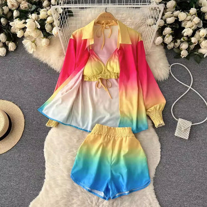 Mia Summer Beach Three Piece Tie Dye Set - 24th Spoke