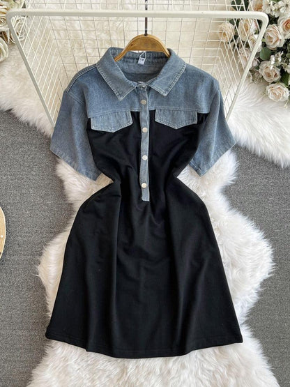 Kathleen Summer Denim Dress - 24th Spoke