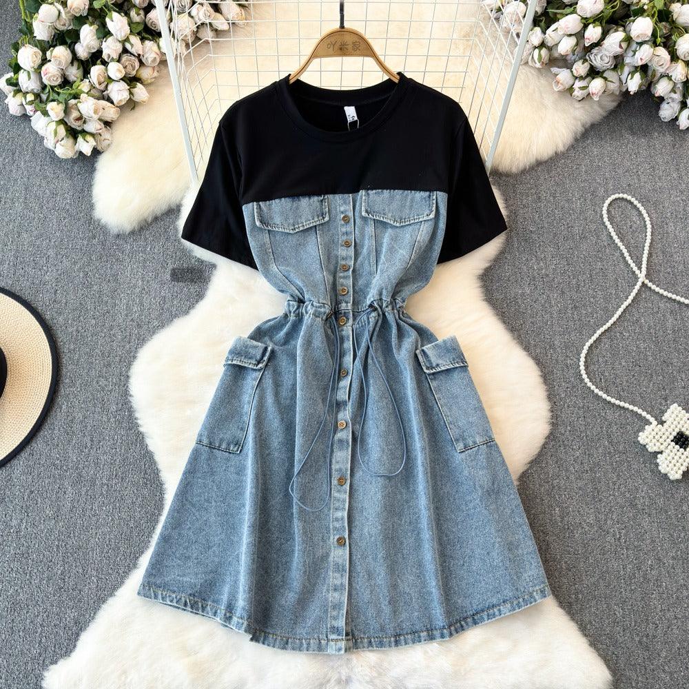 Natalia Grace Summer A Line Denim Dress - 24th Spoke