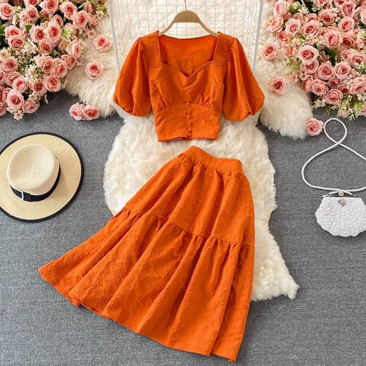 Amber Summer Two Piece Set Dress - 24th Spoke