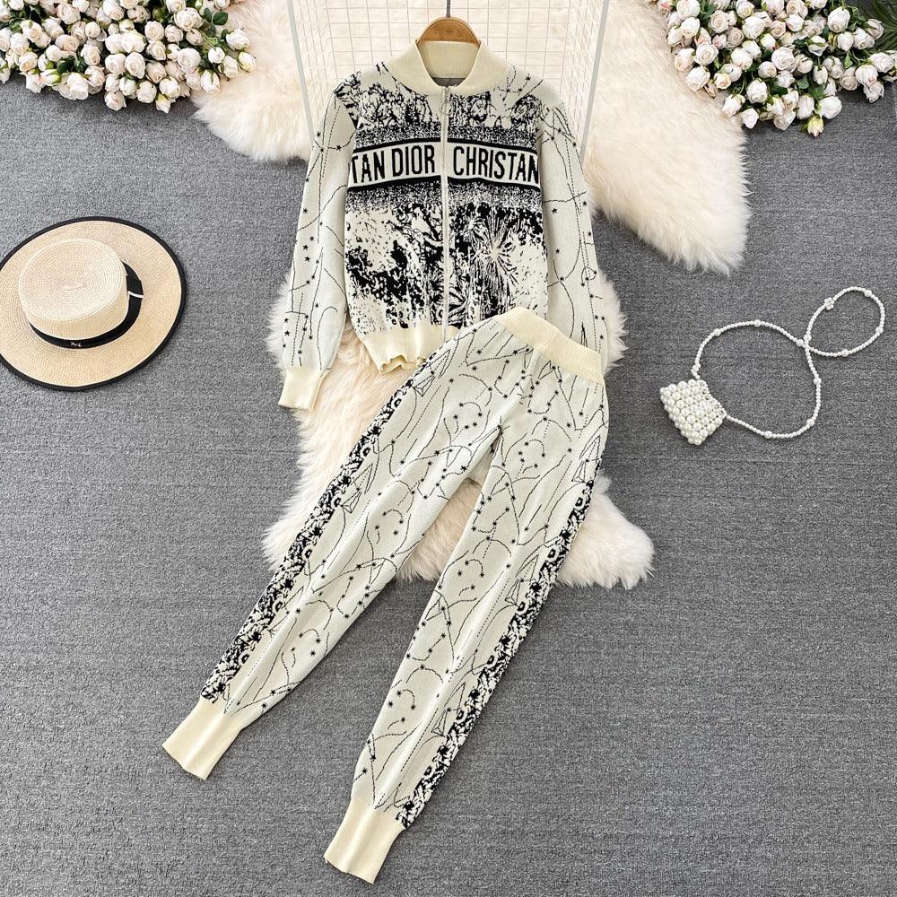 Dior Winter Two piece Knitted Set - 24th Spoke