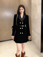 Ashley Winter Velvet Dress