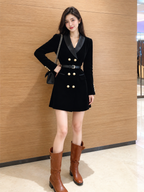 Ashley Winter Velvet Dress