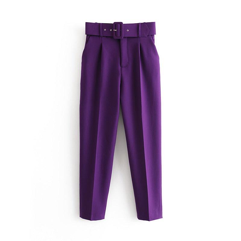 Ananya Zara Trouser With Belt - 24th Spoke