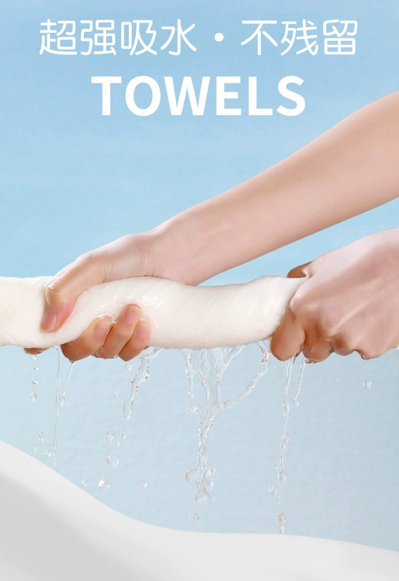 "Compressed Disposable Cotton Towels - Portable & Thickened Travel Pack for Face, Bath & Hotel Use"