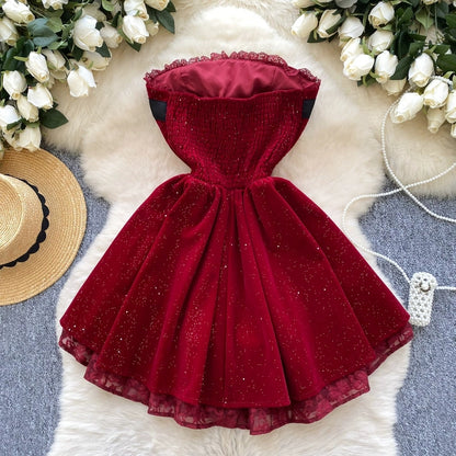 Eva Valentine Velvet Dress