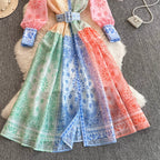 Megan Valentine Painted Print Dress - 24th Spoke