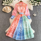 Megan Valentine Painted Print Dress - 24th Spoke