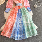Megan Valentine Painted Print Dress - 24th Spoke