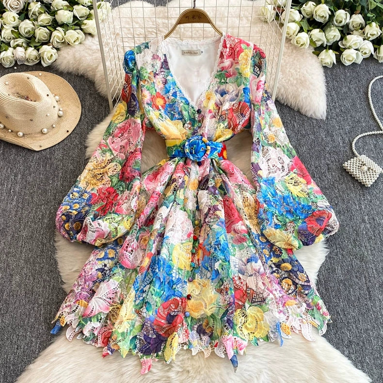 Bianca Valentine Swing Print Dress - 24th Spoke