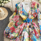 Bianca Valentine Swing Print Dress - 24th Spoke