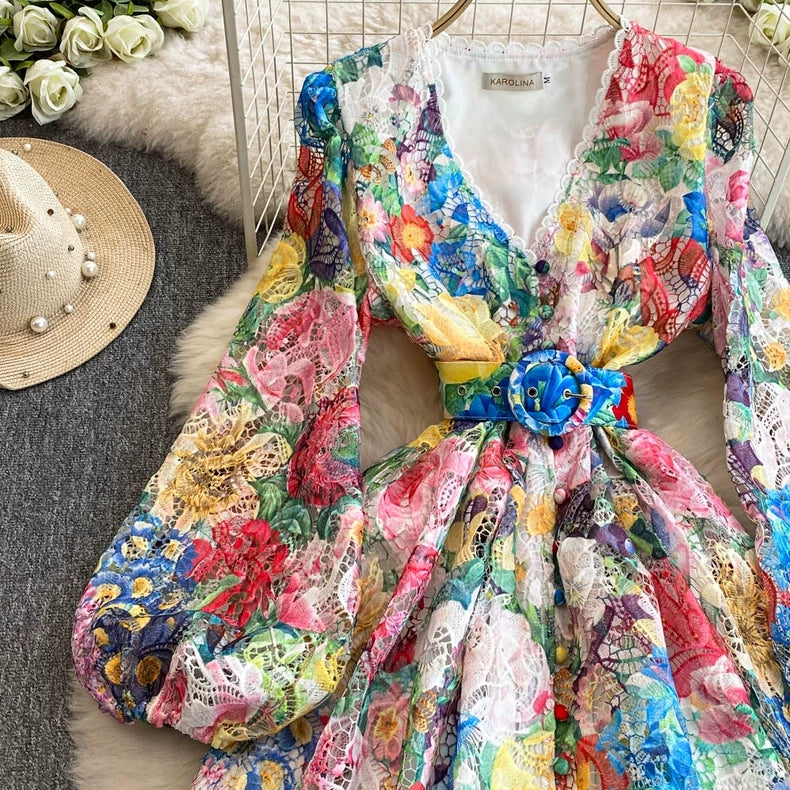 Bianca Valentine Swing Print Dress - 24th Spoke