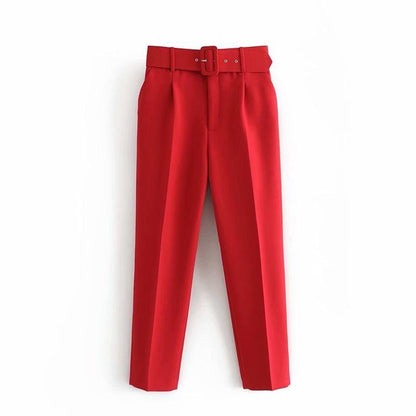 Ananya Zara Trouser With Belt - 24th Spoke