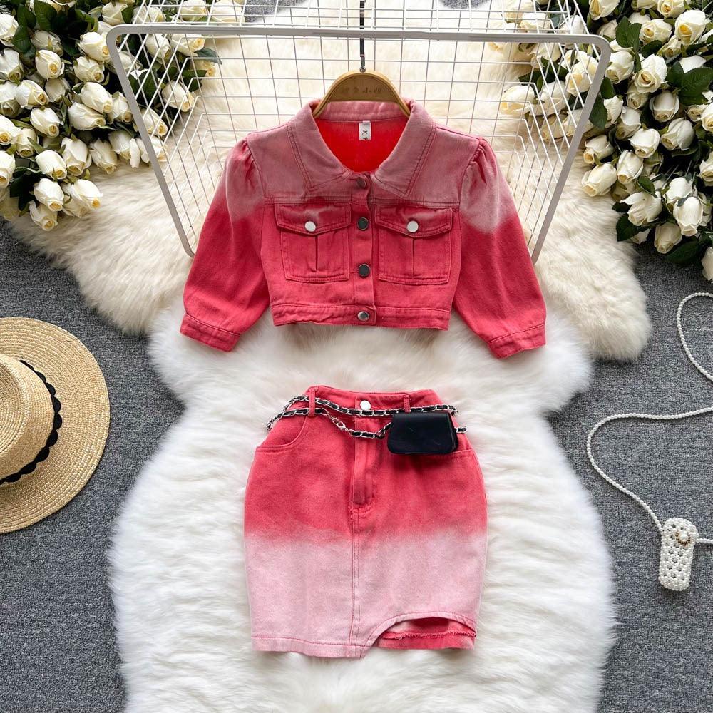 Victoria Summer Two Piece Denim Set - 24th Spoke