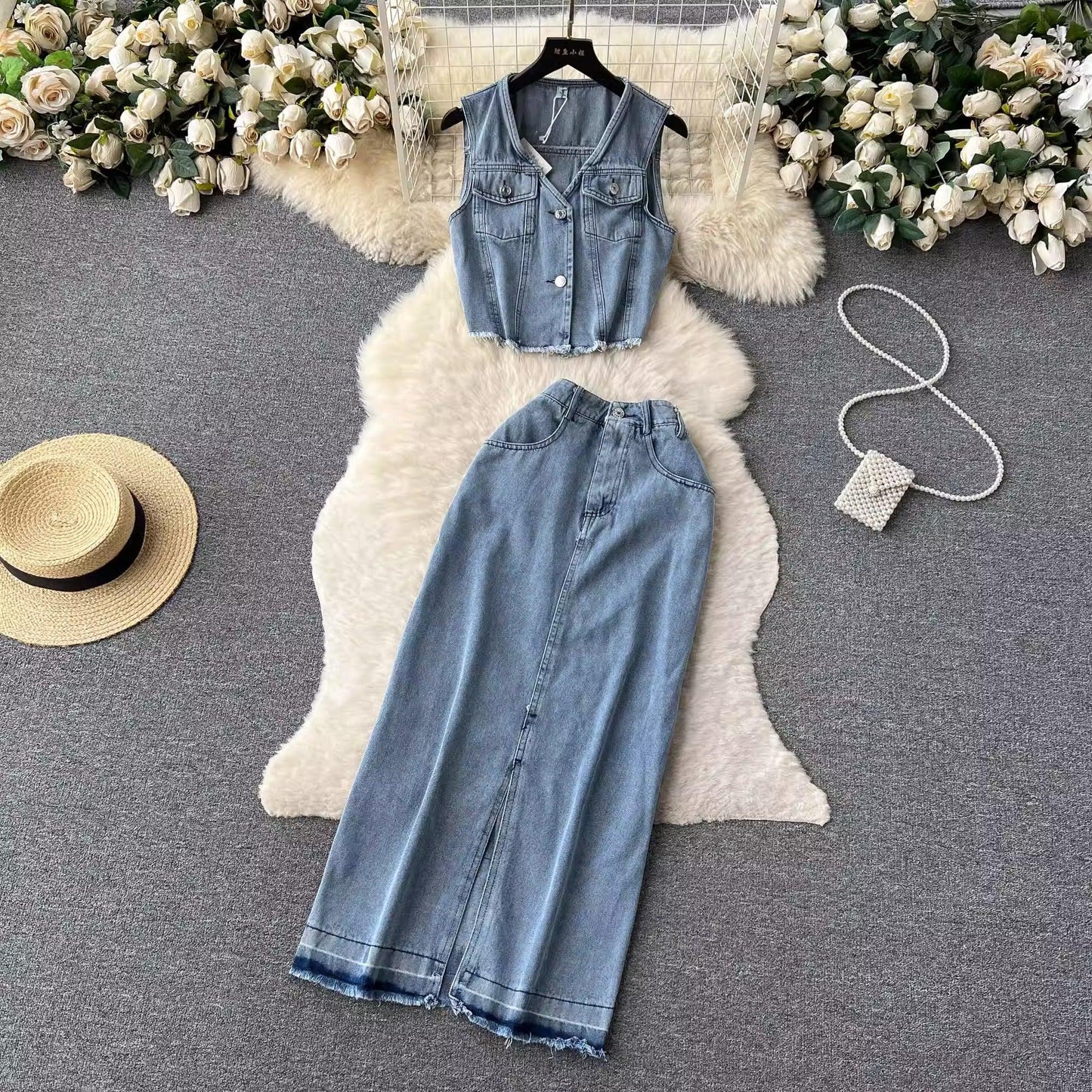 Maia Summer Denim Set - 24th Spoke