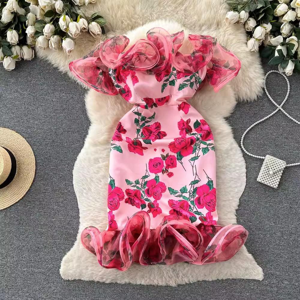 Jacinda Summer 3 d Floral Dress - 24th Spoke