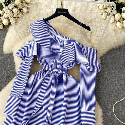 Elaine Summer Stripe Dress - 24th Spoke