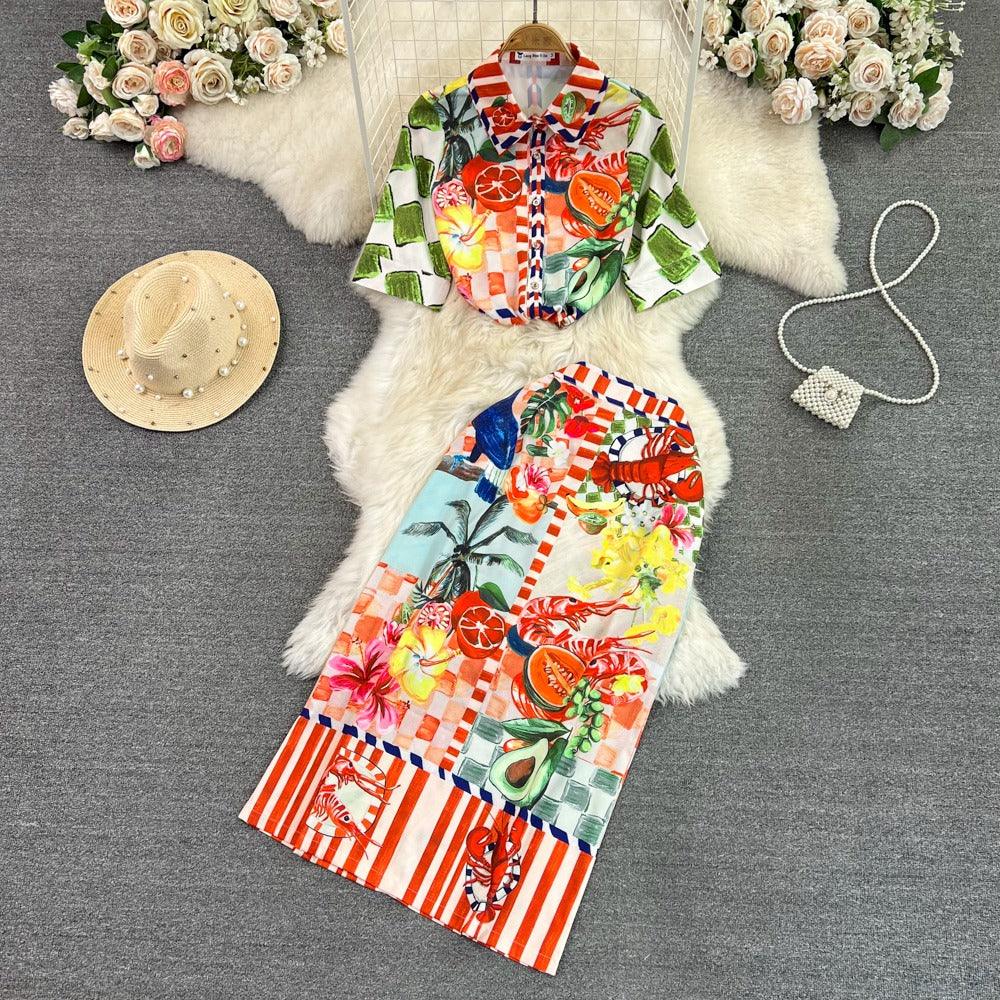 Emily Summer Printed Beach Dress - 24th Spoke