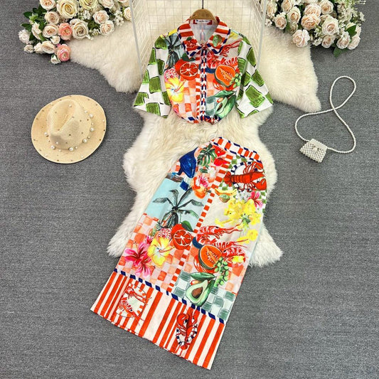 Emily Summer Printed Beach Dress - 24th Spoke