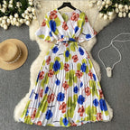 Serena Summer Printed Dress - 24th Spoke