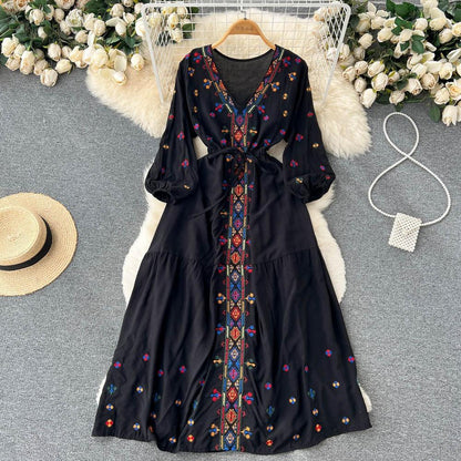 Teresa Western Long Summer Dress - 24th Spoke