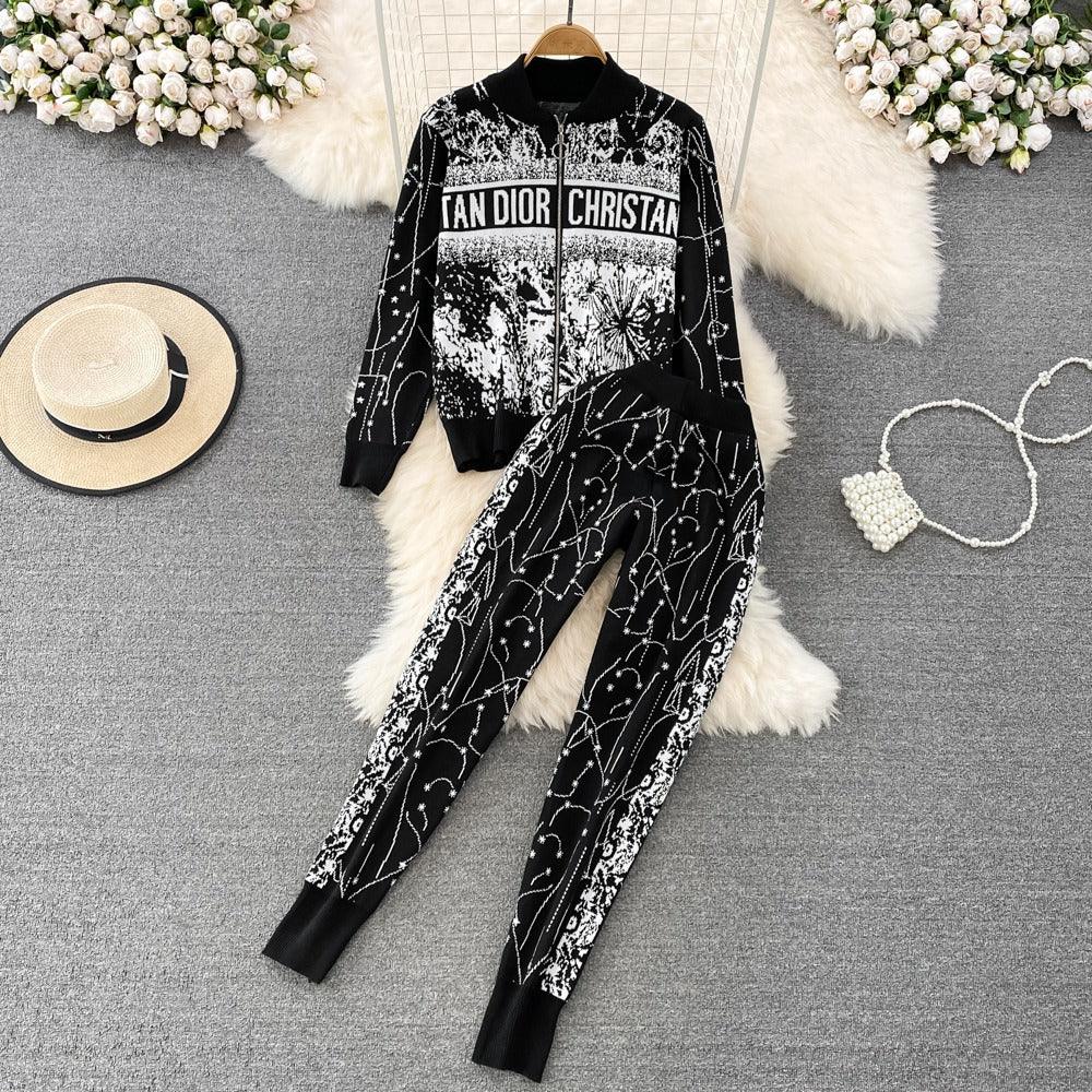 Dior Winter Two piece Knitted Set