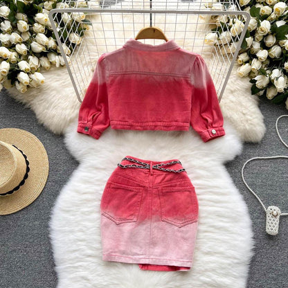 Victoria Summer Two Piece Denim Set - 24th Spoke