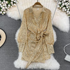 Mallika Party Wear Sequins Dress - 24th Spoke