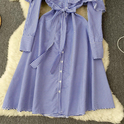 Elaine Summer Stripe Dress - 24th Spoke