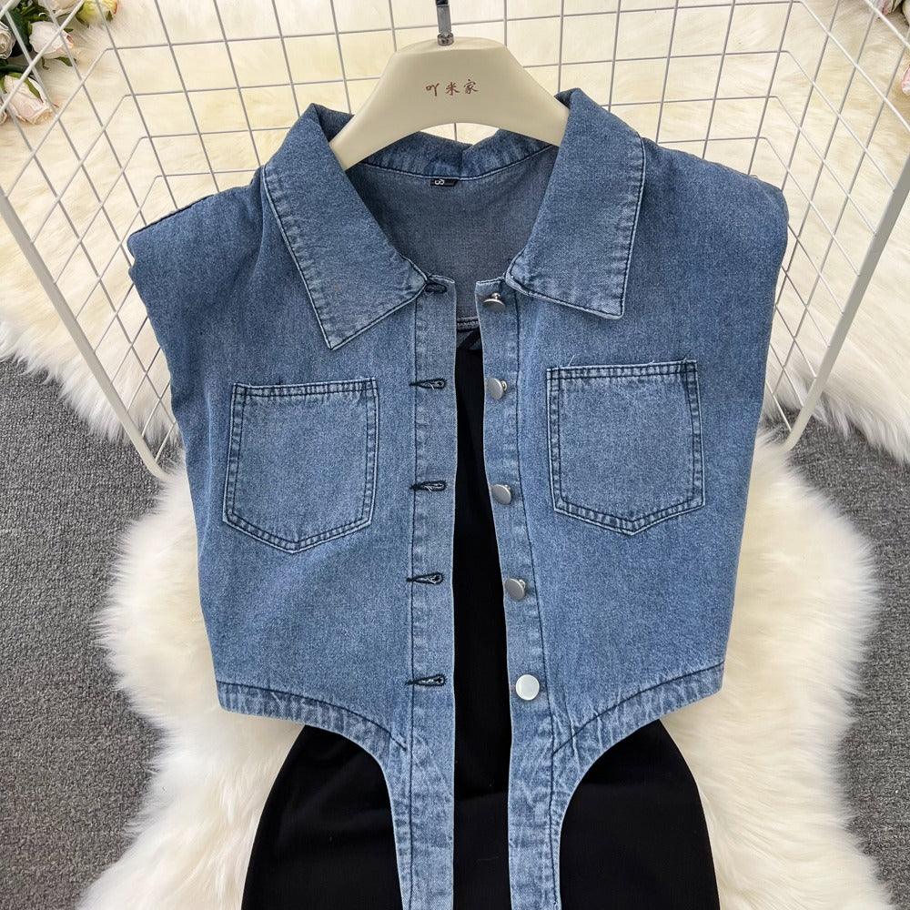 Alex Two Piece Denim Set - 24th Spoke