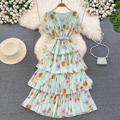 Courtney Summer Birthday Cake Dress - 24th Spoke