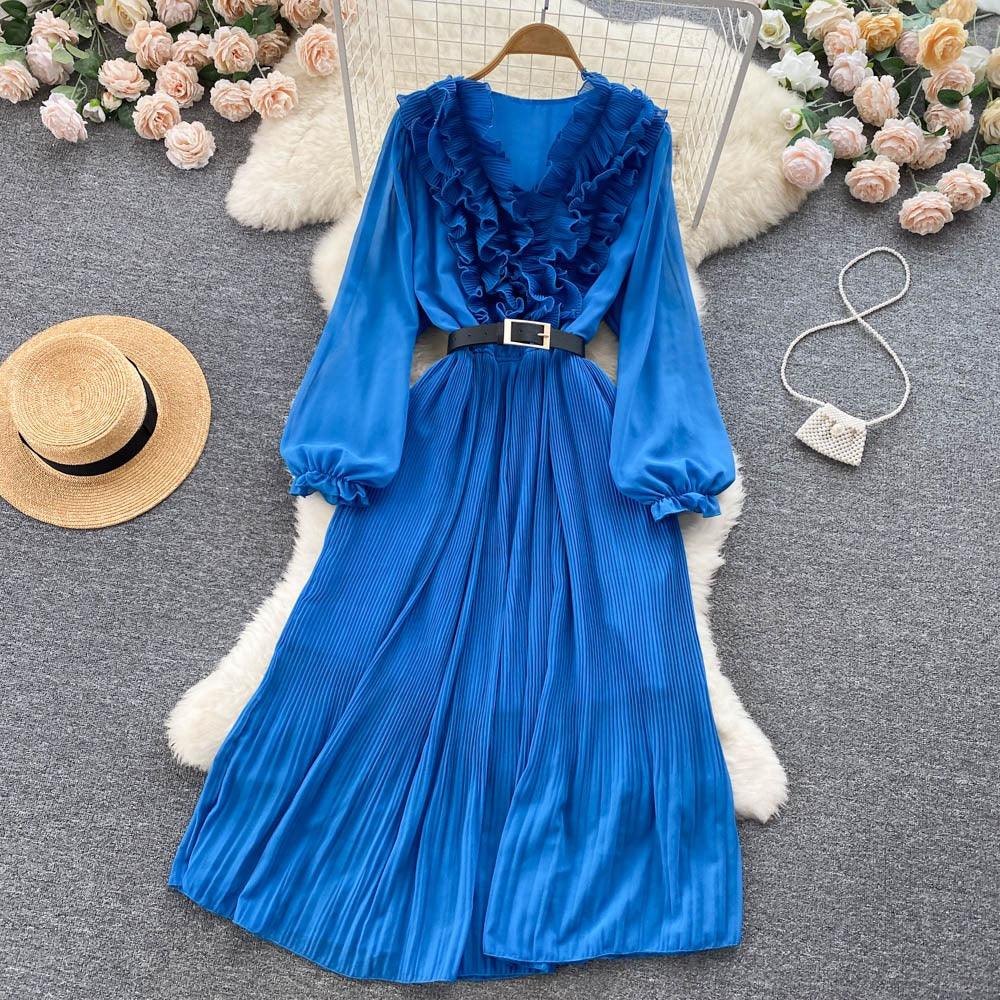 Hailee V Neck Summer Long Midi Dress - 24th Spoke