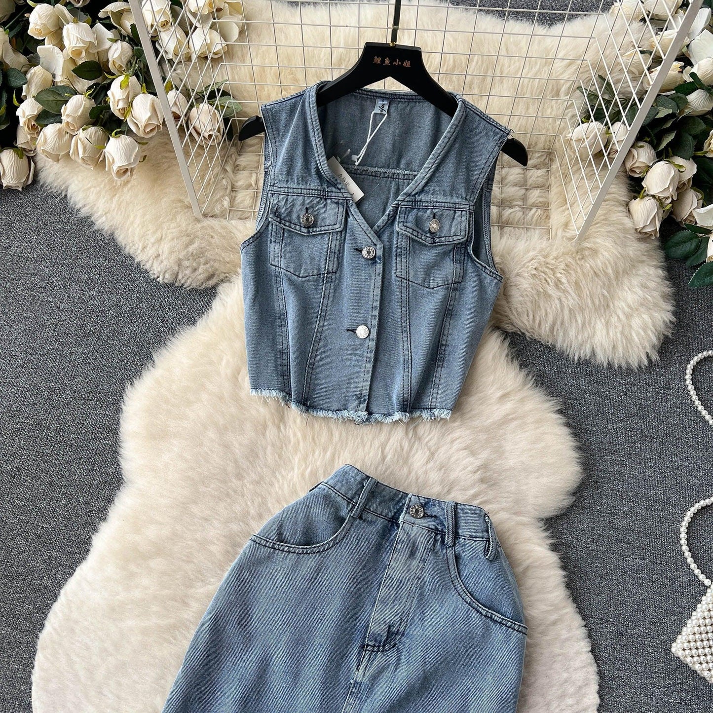 Maia Summer Denim Set - 24th Spoke