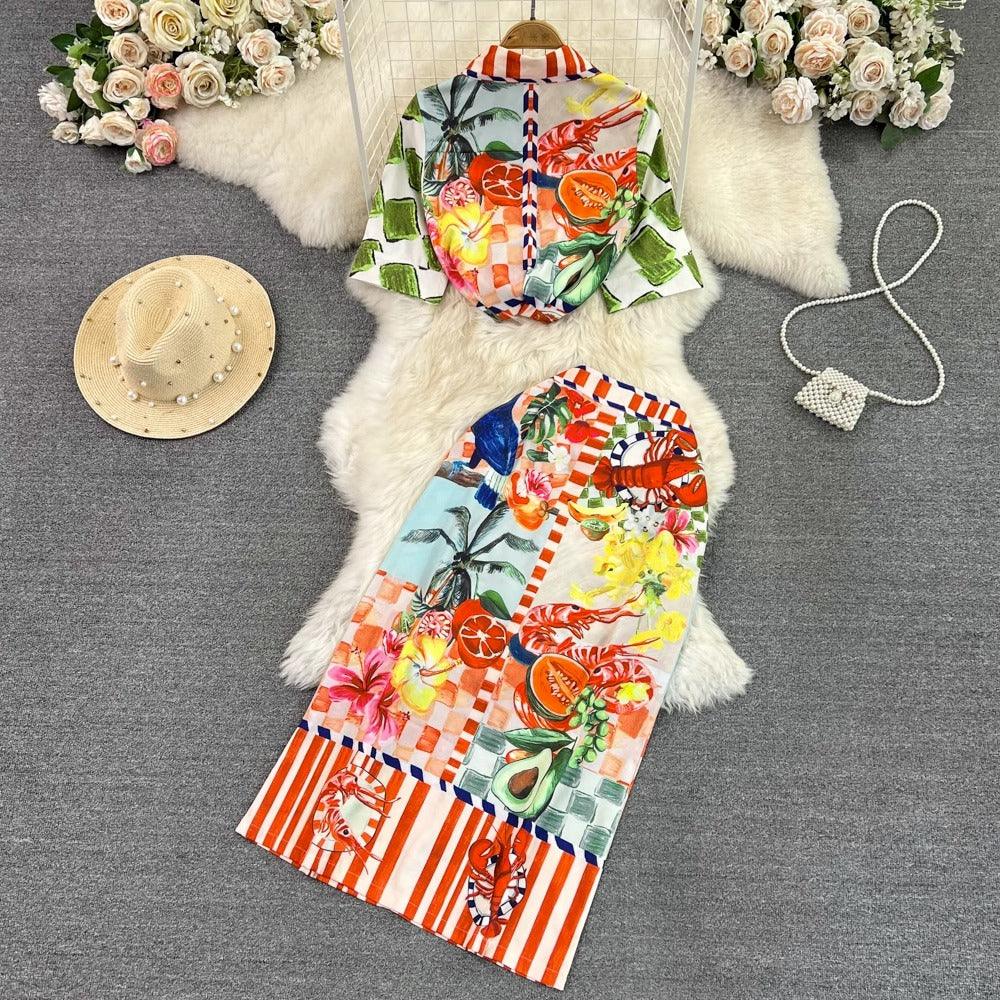 Emily Summer Printed Beach Dress - 24th Spoke