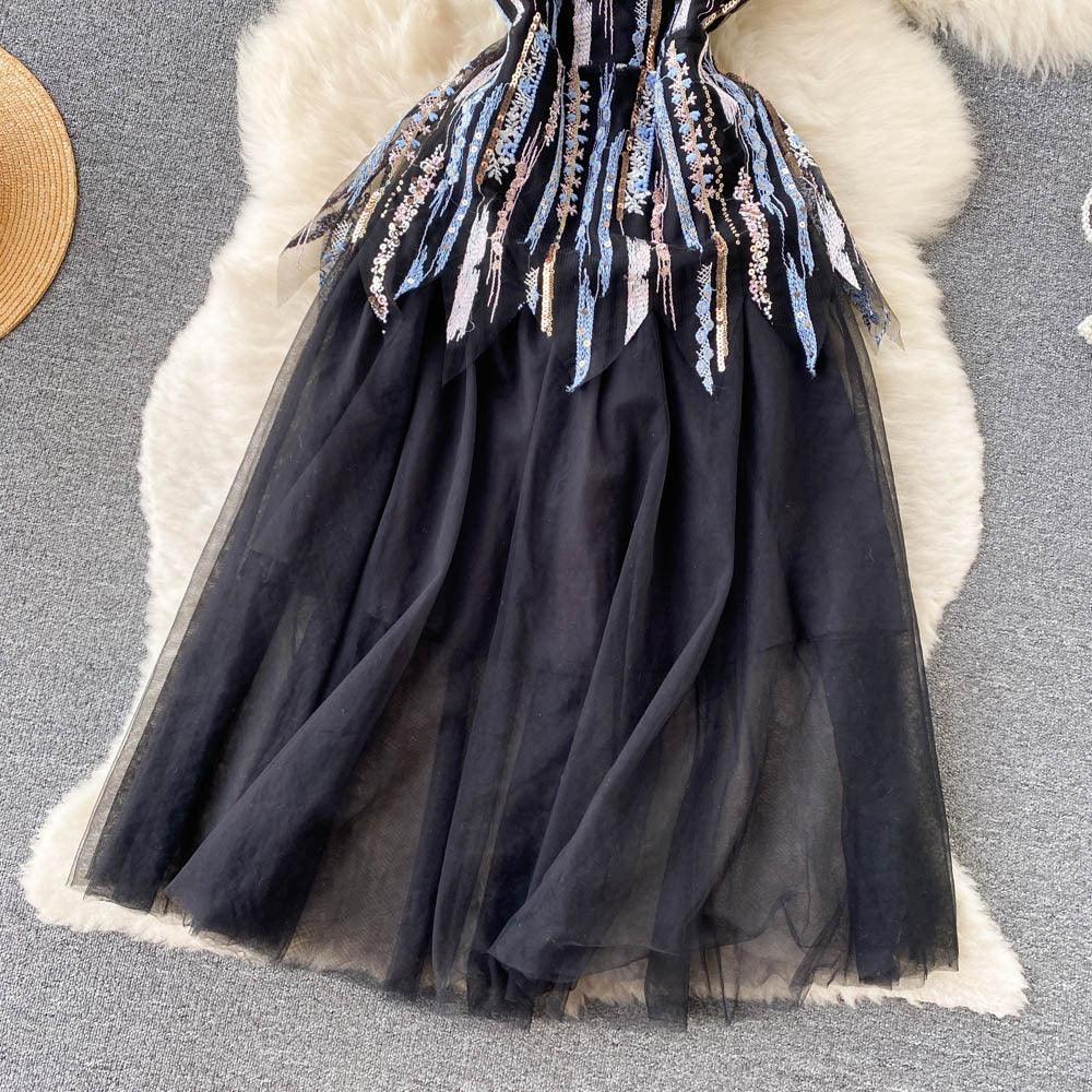 Naomi Embroidery V Neck High Quality Dress - 24th Spoke Naomi Embroidery V Neck High Quality Dress - 24th Spoke