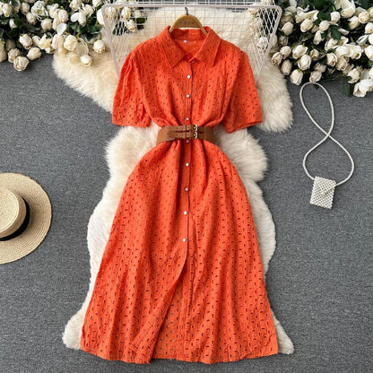 Emily Summer Korean A Line Dress - 24th Spoke