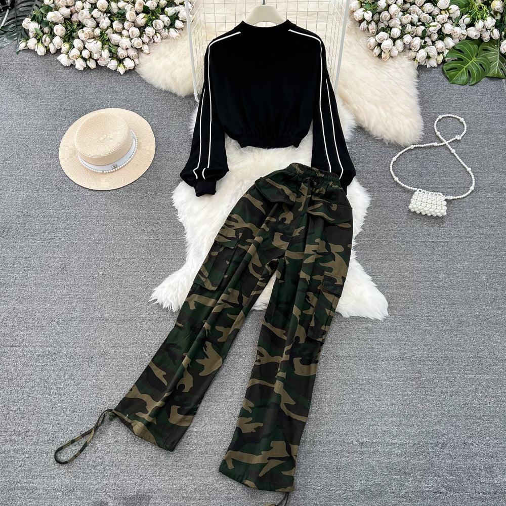 Natasha Army Two Piece Set - 24th Spoke