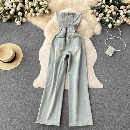 Jasleen Summer Denim Jumpsuit - 24th Spoke