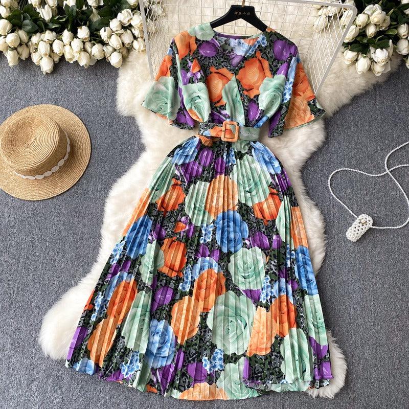 Serena Summer Printed Dress - 24th Spoke