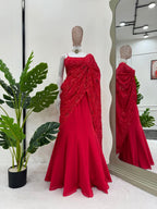 Wedding Pre drapped Ready to wear lehenga saree for women