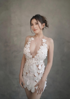 Amanda Summer Halter Vacation Dress