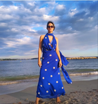 Alyssa Zara Summer Polka Dot Summer Vacation Party Dress