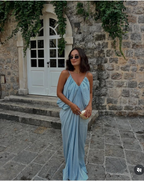 Emma Summer Vacation Pleated Dress